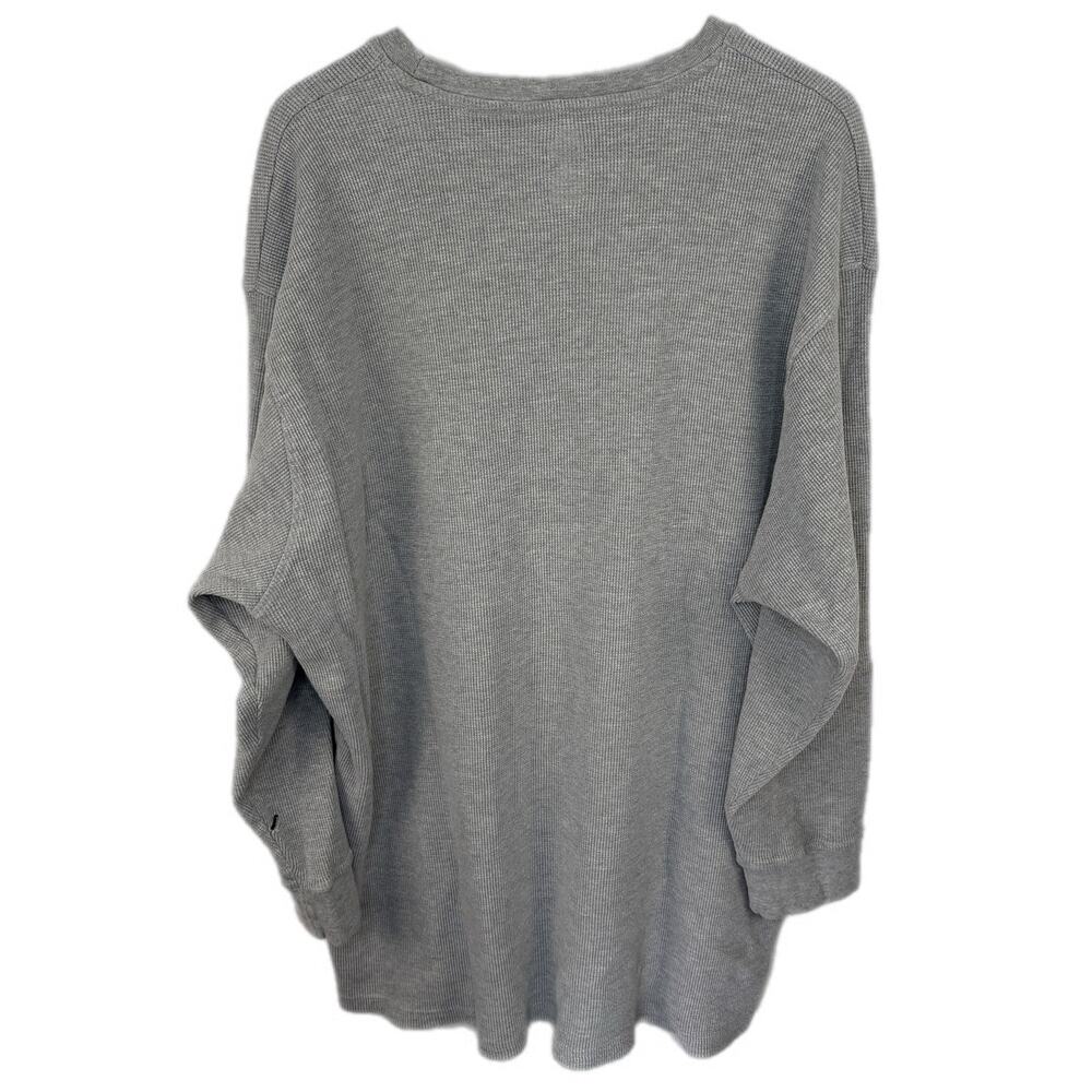 Detroit Lions Gray Thermal Long Sleeve Shirt - Men's Size 5XL - Picture 2 of 7